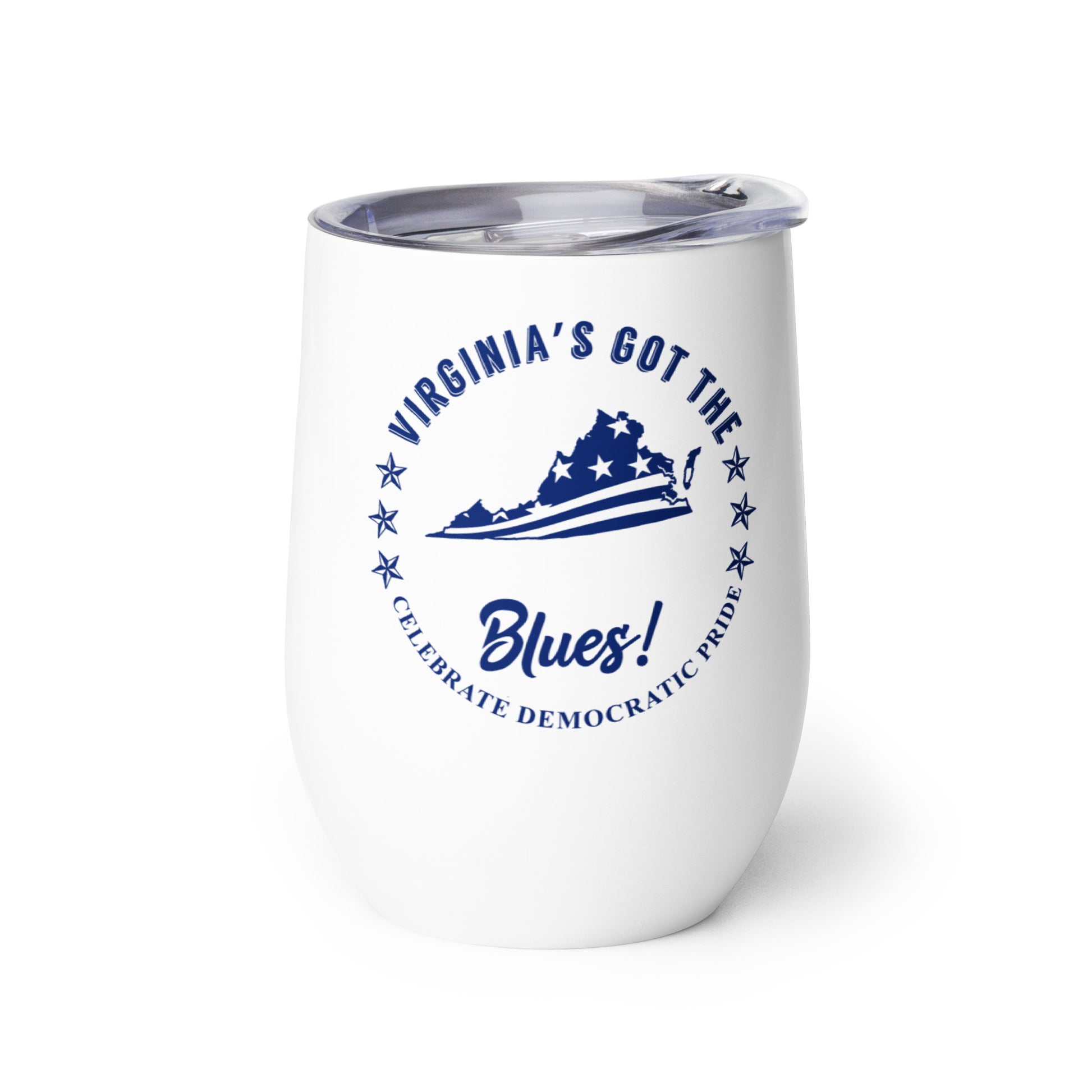 Virginia Swag flag wine tumbler right