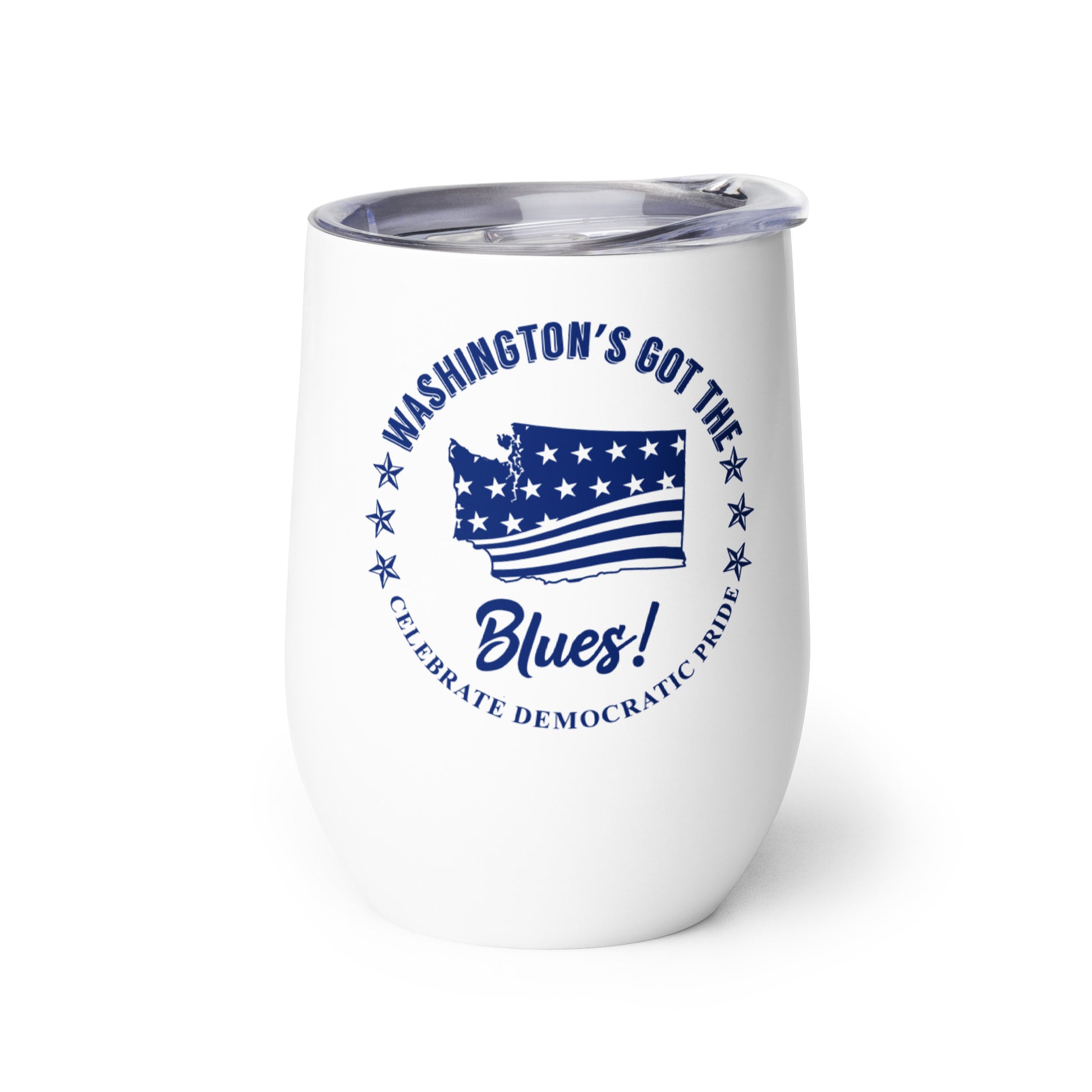 Washington Swag flag wine tumbler right