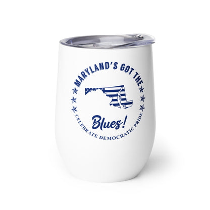 Maryland Traditional flag wine tumbler right