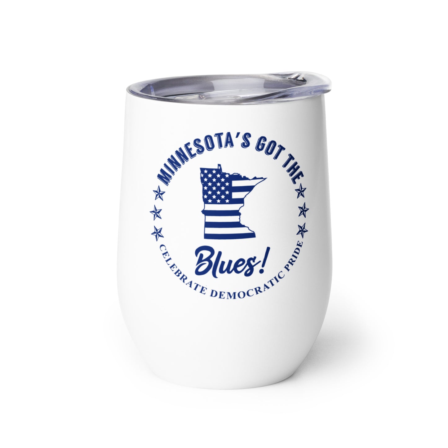 Minnesota Traditional flag wine tumbler right
