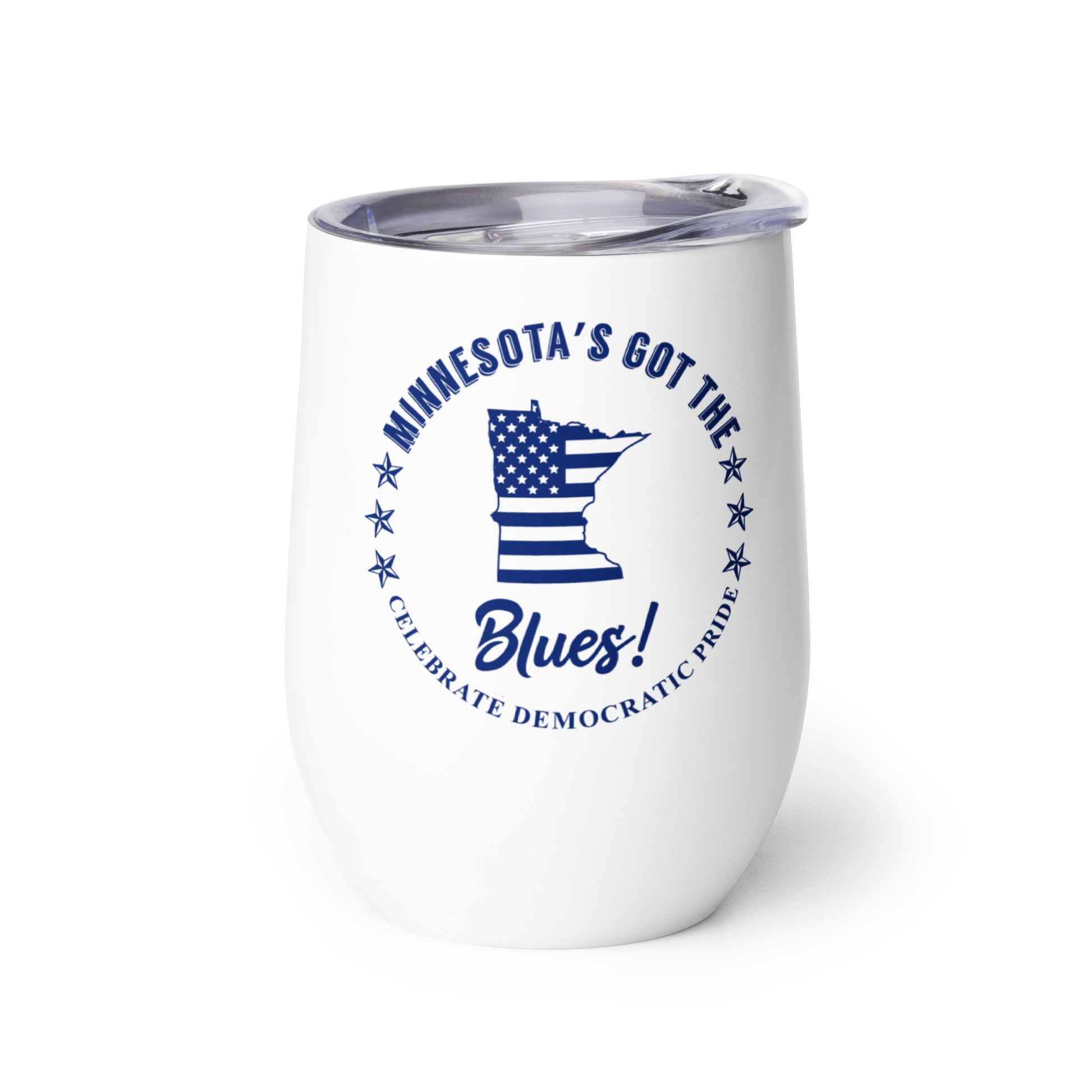 Minnesota Traditional flag wine tumbler right