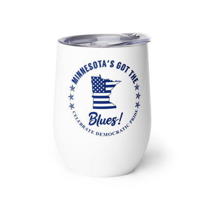 Minnesota Traditional flag wine tumbler right